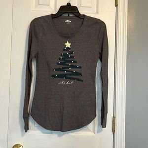 Womens old navy waffle long sleeve t-shirt